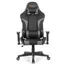 Office Chairs, Lucas High-Back Gaming Chair with Massage - Grey - Seasonal Overstock