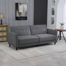 Newbury 84" Modern Convertible Sleeper Sofa - Charcoal Grey