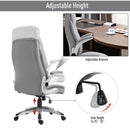 Office Chairs, Vincent Grey Executive Desk Chair - Seasonal Overstock