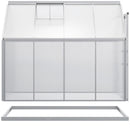 6' x 8' Walk-In Greenhouse with Aluminum Frame and Polycarbonate Panels, Sliding Door - Silver