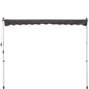 Awnings, 9.8ft Wide RV / Patio Retractable Awning - Grey - Seasonal Overstock