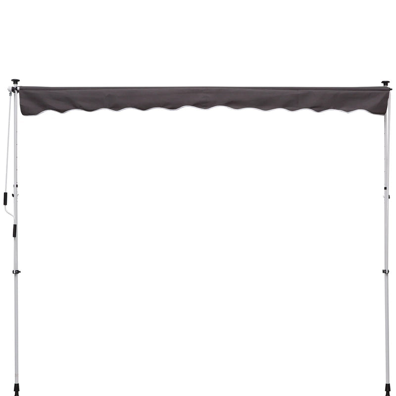 9.8ft Wide RV / Patio Retractable Awning - Grey - Seasonal Overstock