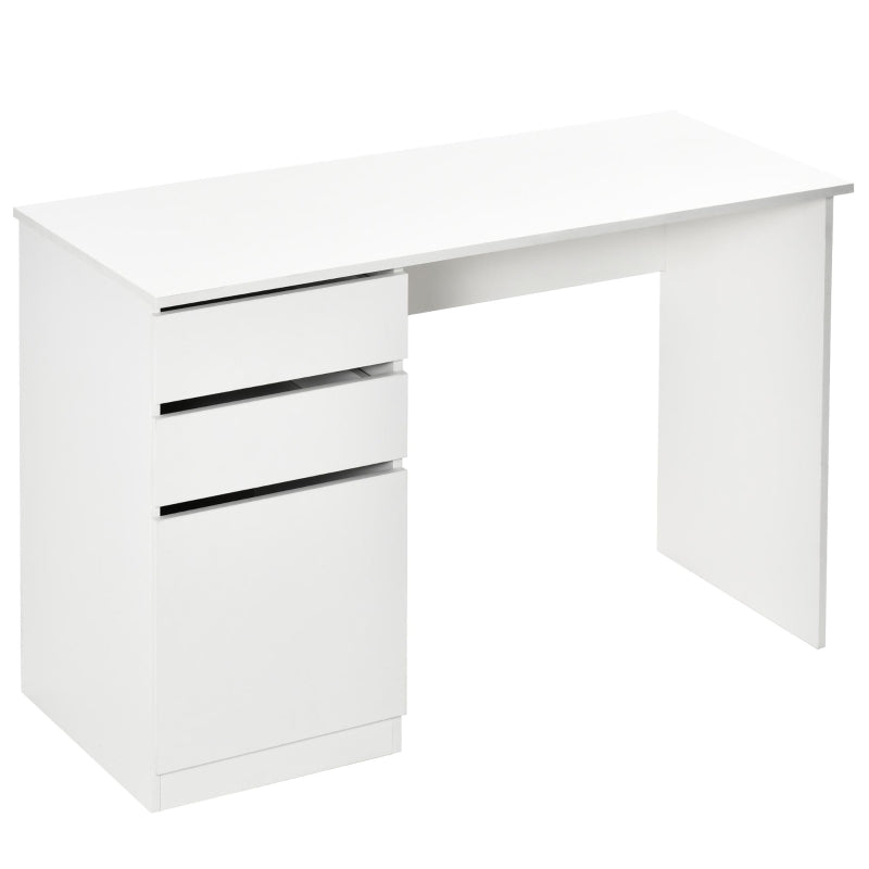Gregson White Computer Desk with Drawers - Seasonal Overstock