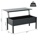 Coffee Tables, Micah 39" Lift-Top Coffee Table - Black - Seasonal Overstock