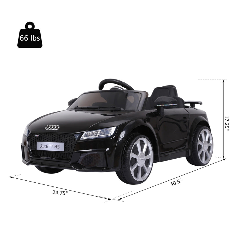 6V Licensed Ride-On Car with Remote - Single Rider - Black - Seasonal Overstock