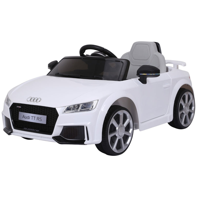 6V Licensed Ride-On Car with Remote - Single Rider - White - Seasonal Overstock