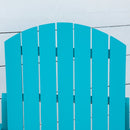 Linkin Wood Adirondack Chair in Turquoise - Seasonal Overstock