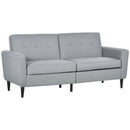 Sofas, Oakwood 76" Grey Modern Upholstered Sofa - Seasonal Overstock