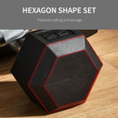 Set of Two 25lb Rubberized Hexagon Dumbbell Weights (50 lbs Total) - Seasonal Overstock