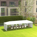 10' x 29' White Party Canopy Tent with 5 Wall Panels - Seasonal Overstock