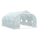 Greenhouses, 11.5 x 10ft Soft-Cover Greenhouse in White - Seasonal Overstock