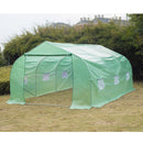 Greenhouses, 15 x 10ft Soft Cover Walk-In Greenhouse - Green - Seasonal Overstock