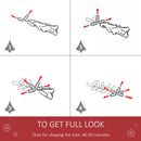 Christmas Trees, 7.5ft Artificial Snow Flocked Green Christmas Tree - Seasonal Overstock