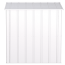 8' x 6' Arrow Classic Steel Storage Shed - Flute Grey - Seasonal Overstock