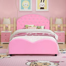 Amina Pink Twin Size Princess Platform Bed - Seasonal Overstock