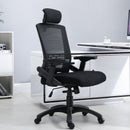 Office Chairs, Bence High Back Ergonomic Task Chair with Mesh Back - Black - Seasonal Overstock