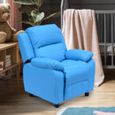 Kids Furniture, Kids Blue Reclining Arm Chair - Seasonal Overstock