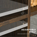 Richie Brown and Gold Cabinet Style TV Stand for TVS up to 55" - Seasonal Overstock