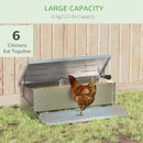 Step Control Automatic Chicken Feeder up to 22.5lbs Food Storage