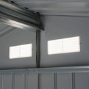 9' x 6.4' Outdoor Storage Shed - Silver Grey - Seasonal Overstock