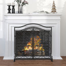 Fireplace Screens, Arched 2-Door Spark Guard Fireplace Screen 35" Wide - Seasonal Overstock