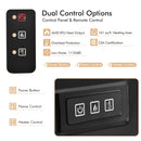 Fireplaces, Felder Black 1400W Electric Fireplace TV Stand for TVs up to 50" - Seasonal Overstock