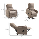 Recliner Chair, Fynn Brown Electric Powered Lift Assist Recliner Sleeper Chair - Seasonal Overstock