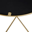 Side Tables, Onyx 18" Round Side Accent Table - Seasonal Overstock