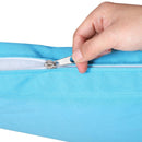 Paloma 4pc Outdoor Rattan Sofa Bed / Patio Conversation Set - Blue - Seasonal Overstock