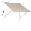 6.5ft Wide Retractable RV / Patio Awning - Beige - Seasonal Overstock