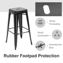 Barstools, Ruttleford Black Barstools 30in (Set of 4) - Seasonal Overstock