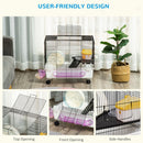 Hamster Cage Kit with Exercise Wheel & Tube - White - Seasonal Overstock