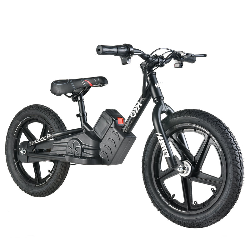 21V Freddo Electric Balance Bike, 16", 250W motor, adjustable seat height, super lightweight - Seasonal Overstock