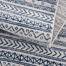 Paytyn Ivory / Blue Modern Area Rug by Casper Studio - Seasonal Overstock