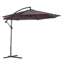 Patio Umbrellas, 10' Deluxe Cantilever Patio Umbrella - Coffee Brown - Seasonal Overstock