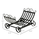 23" Arc Basket Style Firewood Rack Log Holder - Seasonal Overstock