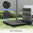 4pc Cantilever Parasol Umbrella Base Weights up to 350 lbs - Seasonal Overstock
