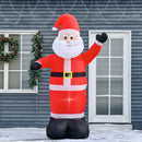 8ft Large Inflatable Santa with Hand Up - Seasonal Overstock
