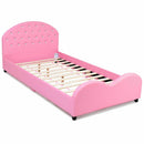 Amina Pink Twin Size Princess Platform Bed - Seasonal Overstock