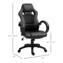 Gaming Chairs, Diego Racing Style High Back Black Gaming Chair - Seasonal Overstock