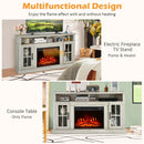 Fireplaces, Parker Grey 1400W Electric Fireplace TV Stand for up to 65" TVs - Seasonal Overstock