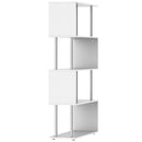 Sylas 4-Tier Bookshelf - White - Seasonal Overstock