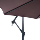 Patio Umbrellas, 10' Deluxe Cantilever Patio Umbrella - Coffee Brown - Seasonal Overstock