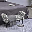 Benches, Upholstered Grey Bedside Bench - Seasonal Overstock