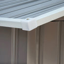 Storage Sheds, 7' x 4' Steel Outdoor Storage Shed - Grey - Seasonal Overstock