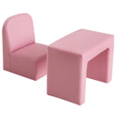 Kids 2 in 1 Table and Chair Set - Pink - Seasonal Overstock