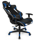 Office Chairs, Lucas High-Back Gaming Chair with Massage - Blue - Seasonal Overstock