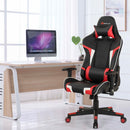 Office Chairs, Lucas High-Back Gaming Chair with Massage - Red - Seasonal Overstock