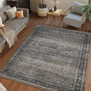 Rishika Brown Oriental Washable Area Rug by Sahara Designs - Seasonal Overstock