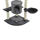 Cat Trees, XL 6.6ft Luxury Cat Tree Condo in Grey - Seasonal Overstock